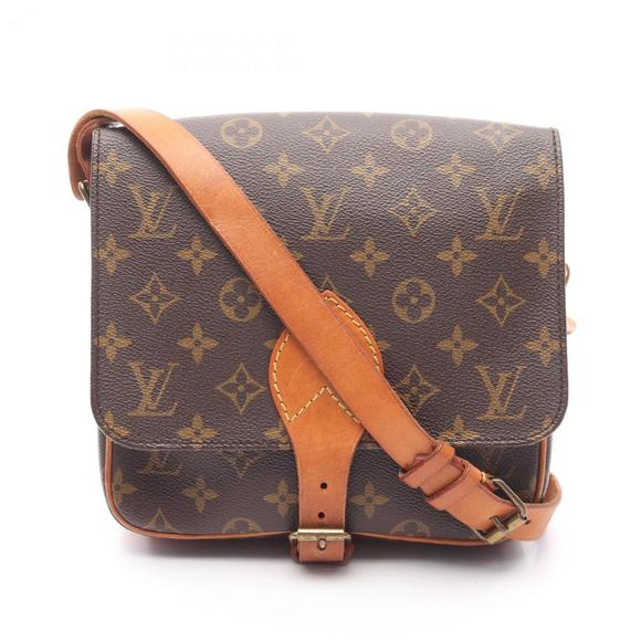 Louis Vuitton LOUIS VUITTON Cartesier MM Monogram Shoulder Bag Coated Canvas Lea - Picture 1 of 10